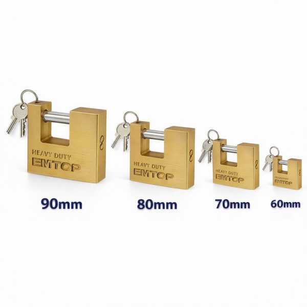 Candados bloque de latón heavy duty EMTOP