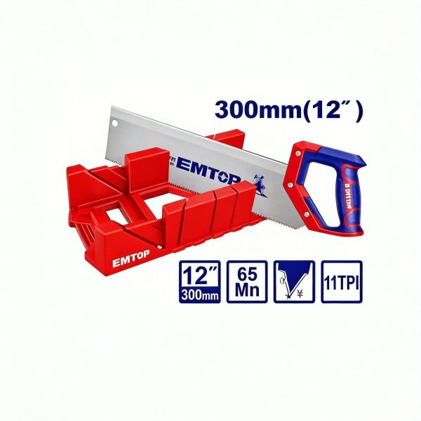 Juego de caja de inglete y serrucho 300 mm (12")