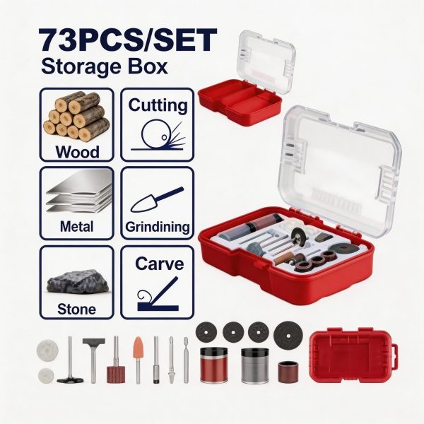 Juego de accesorios para mini taladro 73 piezas