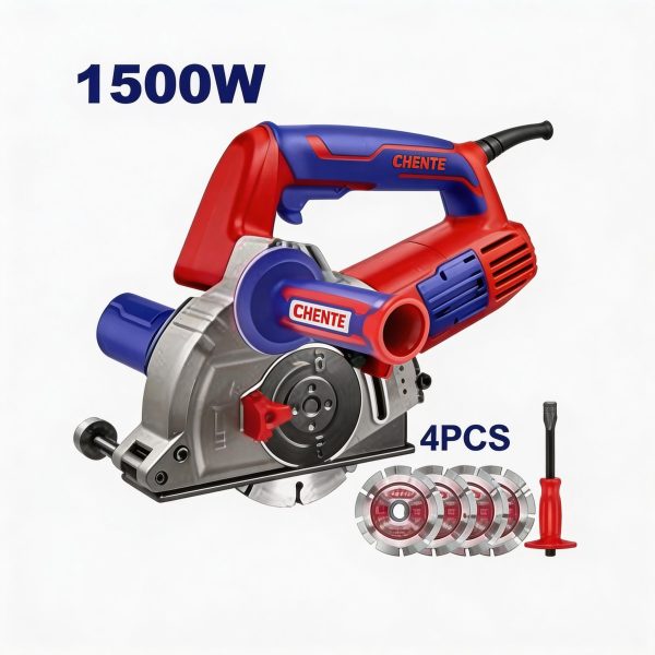 Sierra circular eléctrica EMTOP 1500W con discos