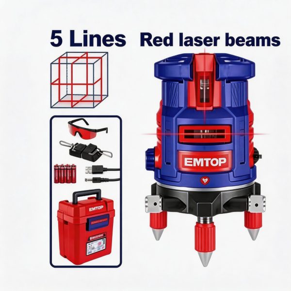 Nivel láser autonivelante EMTOP de 5 líneas