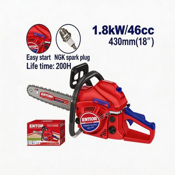 Motosierra a gasolina EMTOP de 18"