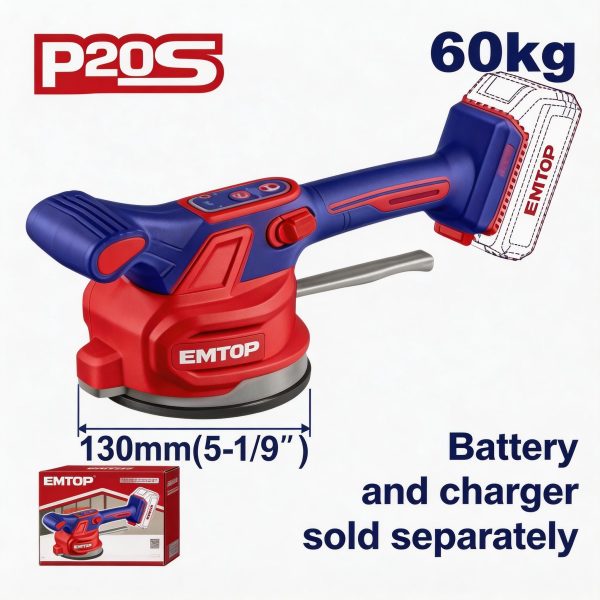 Máquina vibradora inalámbrica para instalación de piso