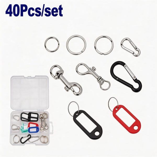 Juego de accesorios para llavero 40 piezas