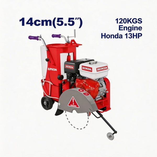 Cortadora de piso a gasolina EMTOP de 14 cm (5.5")