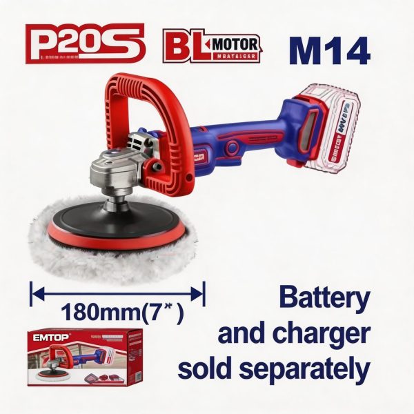 Pulidora inalámbrica 180 mm (7")