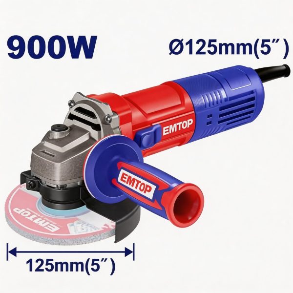 Esmeril angular EMTOP 900W de 5"