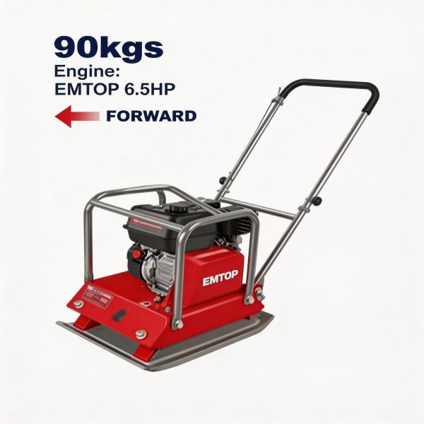 Compactadora de placa a gasolina EMTOP 90 kg