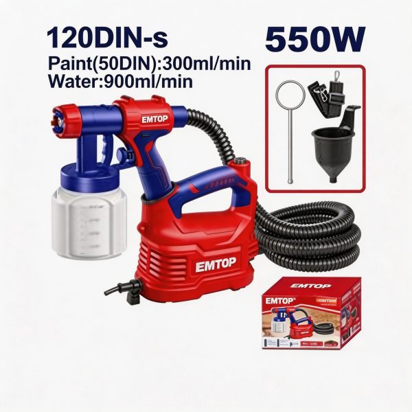 Pistola para pintar eléctrica EMTOP 550W