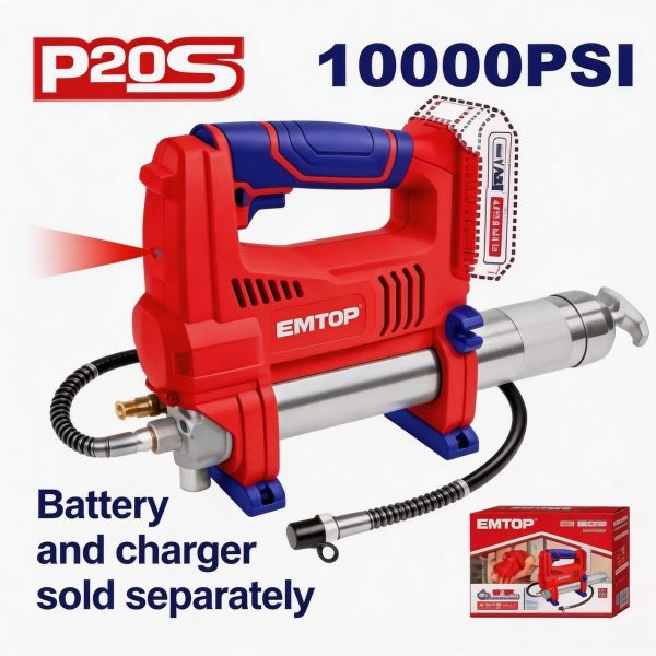 Pistola engrasadora inalámbrica EMTOP