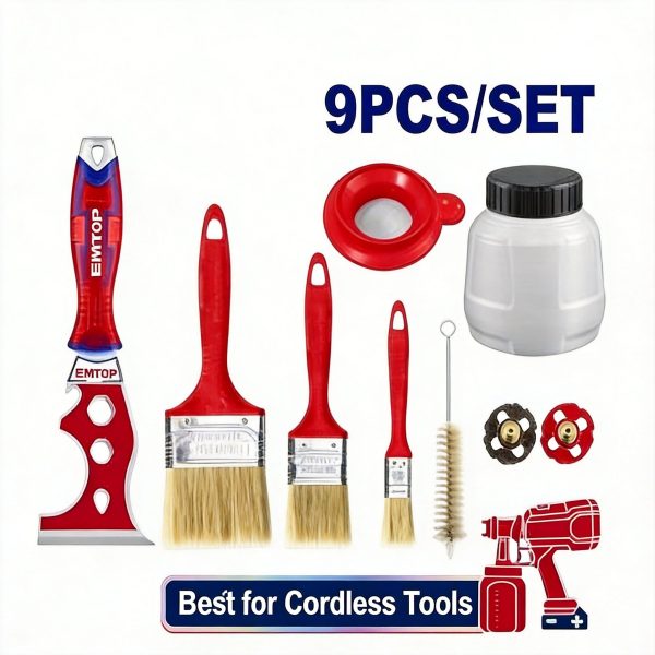 Juego de accesorios para herramientas de pintura 9 piezas