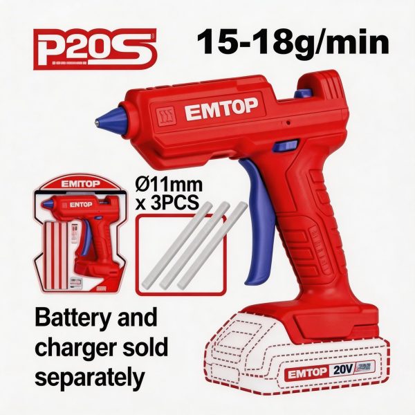 Pistola de silicón inalámbrica