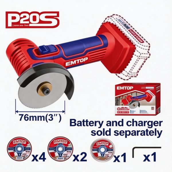 Mini cortadora inalámbrica 76 mm (3")