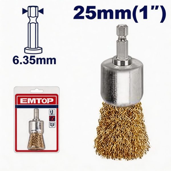 Cepillo tipo pincel 25 mm