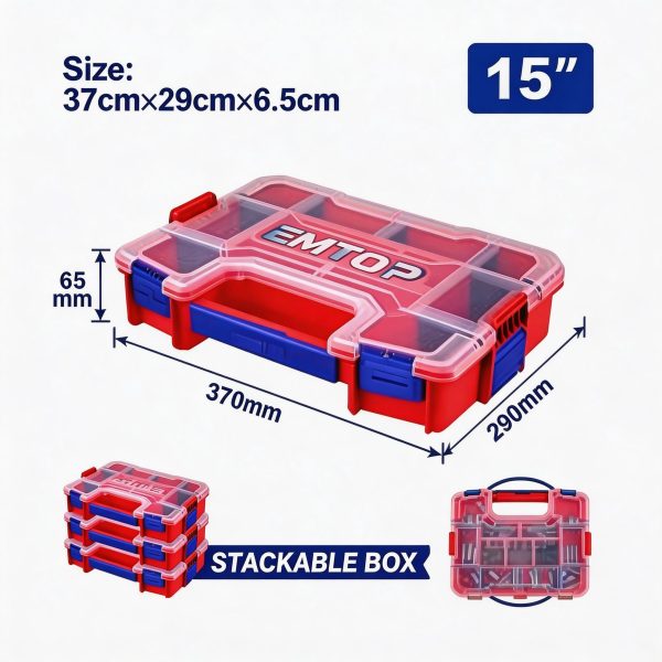 Organizador plástico 15"