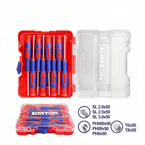 Juego de destornilladores de precisión, 8 piezas Torx, Estrella y Castigadera