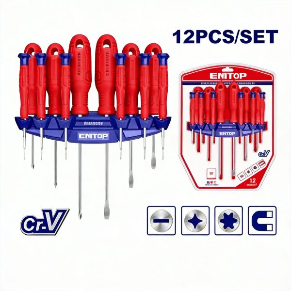Juego de destornilladores de precisión, 12 piezas castigadera- torx- estrella