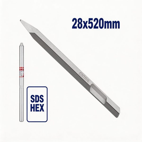 Cincel hexagonal SDS 28 x 520 mm