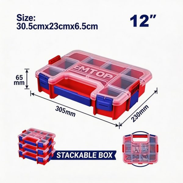 Organizador plástico 12"