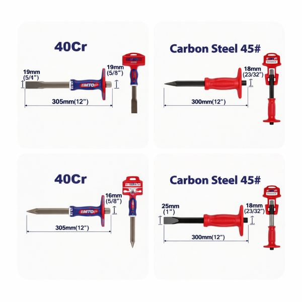 Cinceles EMTOP de frío y para concreto
