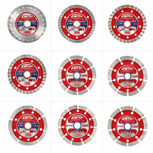 Discos diamantados EMTOP para corte