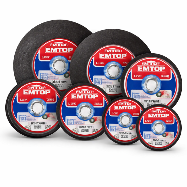 Discos abrasivos EMTOP para corte y desbaste de metal