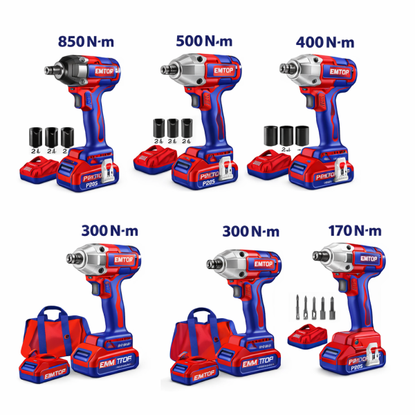 Pistola o llaves de impacto y atornillador inalámbrico P20S 1/2"