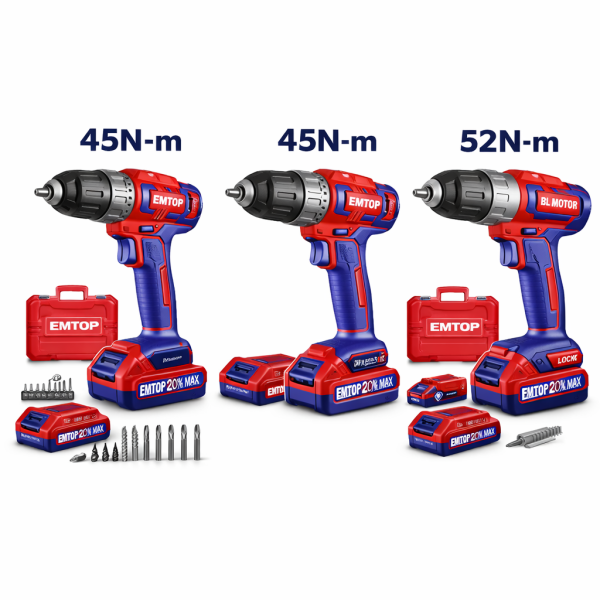 Taladros inalámbrico P20S con batería y accesorios