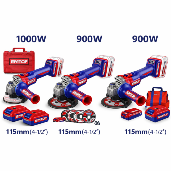 Esmeril angular inalámbrico 115 mm P20S