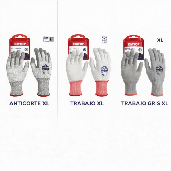 Guantes de trabajo EMTOP talla XL