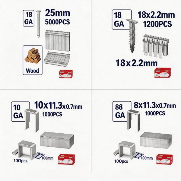 Clavos y grapas EMTOP para fijación