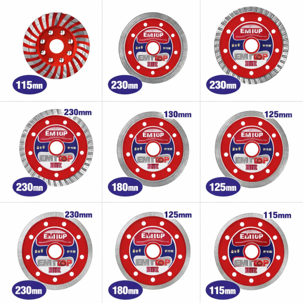 Copas y discos diamantados EMTOP