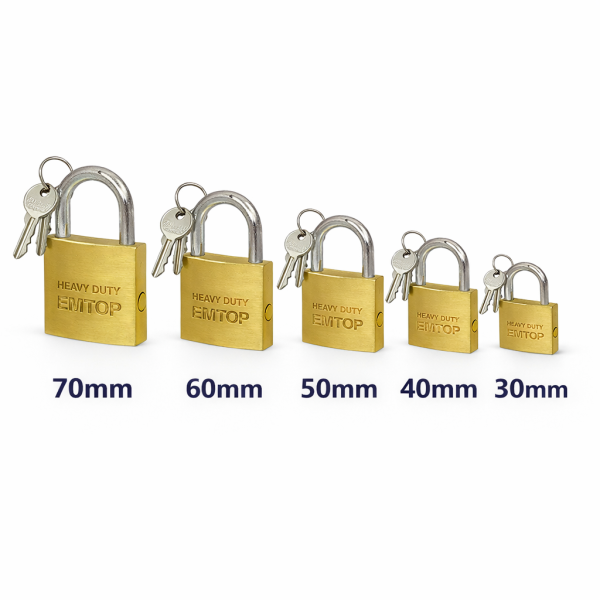 Candados de latón heavy duty EMTOP