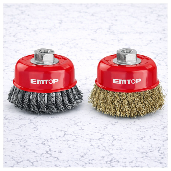 Cepillos de copa de alambre EMTOP 75 mm