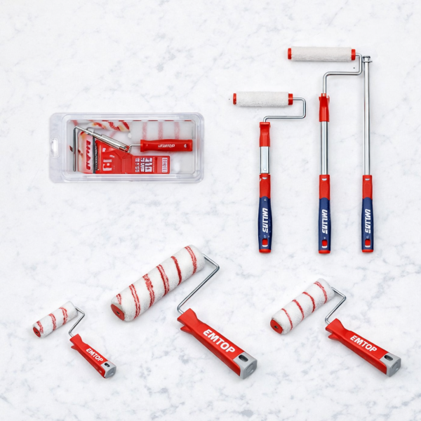 Juego de rodillos y accesorios para pintura EMTOP