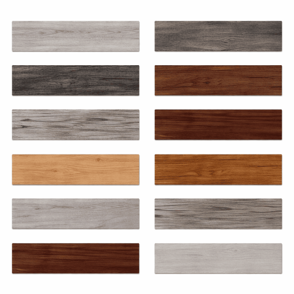 Piso PVC autoadhesivo rectangular tipo madera - precio por unidad