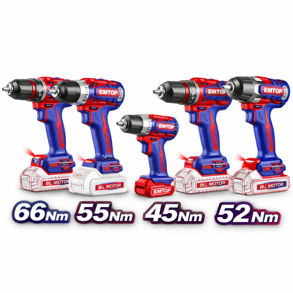 Taladro inalámbrico y taladro percutor inalámbrico brushless (Barreno)