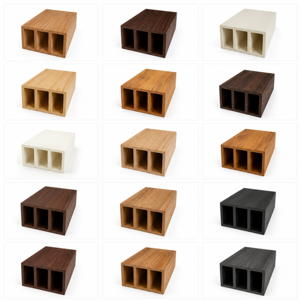 Pérgolas WPC y PVC Tipo Madera para Exterior e Interior – Perfiles 40x50, 50x60, 50x90 y 50x100 mm