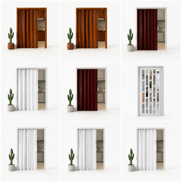 Puertas Plegables de PVC para Interior 210 cm – Modelos 84 cm y 96 cm