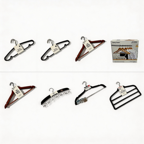 Sets y ganchos organizadores para ropa