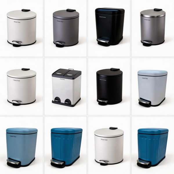 Botes de basura para hogar varios tamaños y colores
