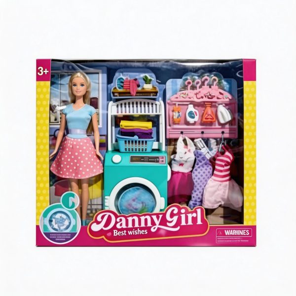 Muñeca 11.5 pulgadas con lavandería