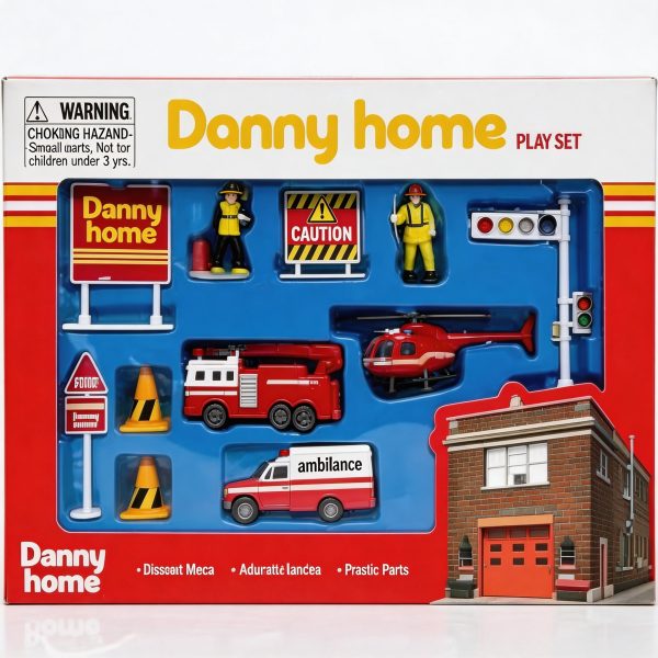 Set de estación de bomberos