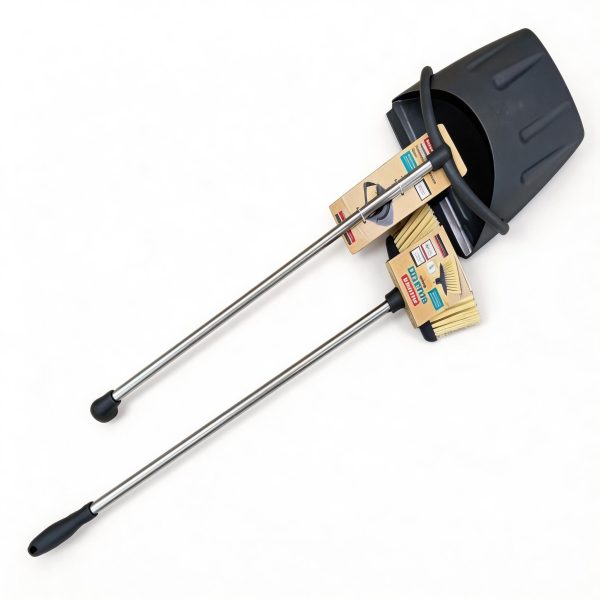 Escoba con recogedor compacto práctico