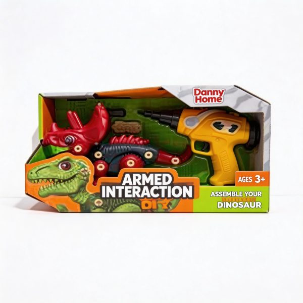 Dinosaurio desmontable con taladro