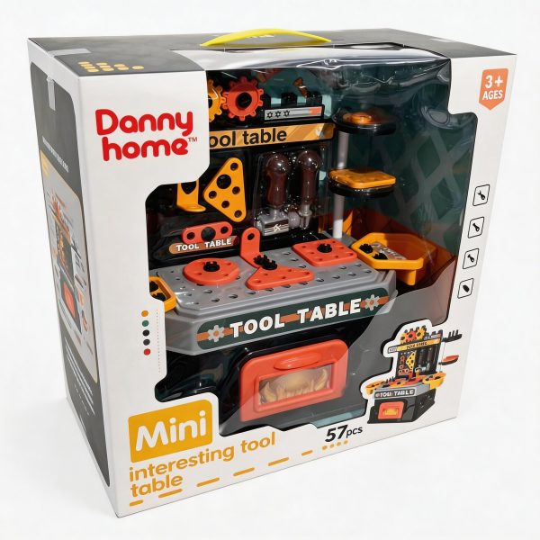 Mesa de herramientas infantil 57 piezas