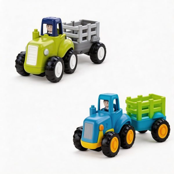 Tractor de juguete con remolque
