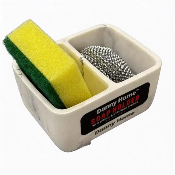 Dispensador de jabón con esponja 12x9x7 cm