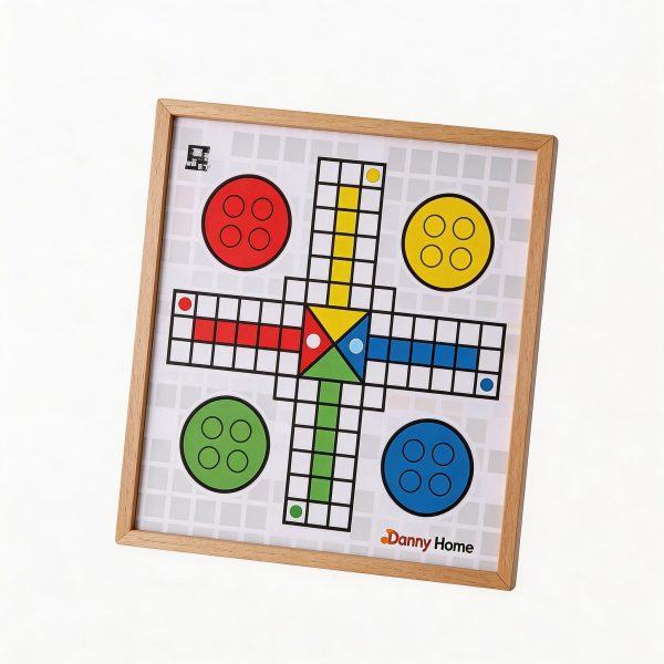 Juego de ludo de madera