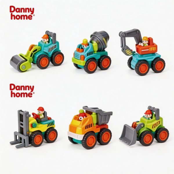 Set de vehículos de construcción de juguete